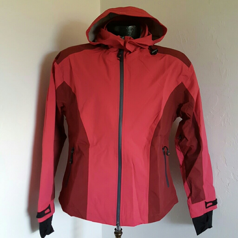 Woolrich women jacket bright ruby hoodie full zipper S New